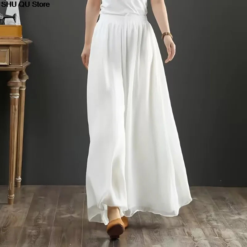 New Women 2025 Spring Summer New Fashion Printed Chiffon Pants Female Split Wide-leg Pants Ladies High Waist Casual Trousers
New Women 2025 Spring Summer New Fashion Printed Chiffon Pants Female Split Wide-leg Pants Ladies High Waist Casual Trousers