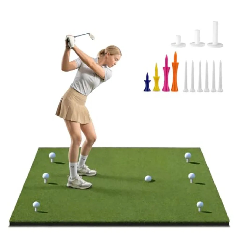 Commercial Grade Nylon Golf Hitting Mat 4'X5' Thick Heavy Duty Nylon and Premium NBR Foam Durable and Withstand 500, 000 Shots
Commercial Grade Nylon Golf Hitting Mat 4'X5' Thick Heavy Duty Nylon and Premium NBR Foam Durable and Withstand 500, 000 Shots