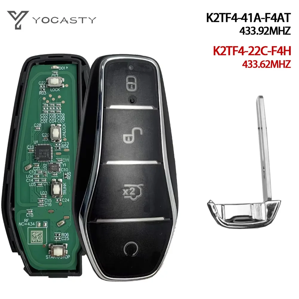 YOCASTY OEM Smart Remote Car Key For BYD Qin PLUS Yuan PLUS SONG DM-i Qin PLUS EV Dolphin ID46 Chip K2TF4-41A-F4AT K2TF4-22C-F4H
YOCASTY OEM Smart Remote Car Key For BYD Qin PLUS Yuan PLUS SONG DM-i Qin PLUS EV Dolphin ID46 Chip K2TF4-41A-F4AT K2TF4-22C-F4H