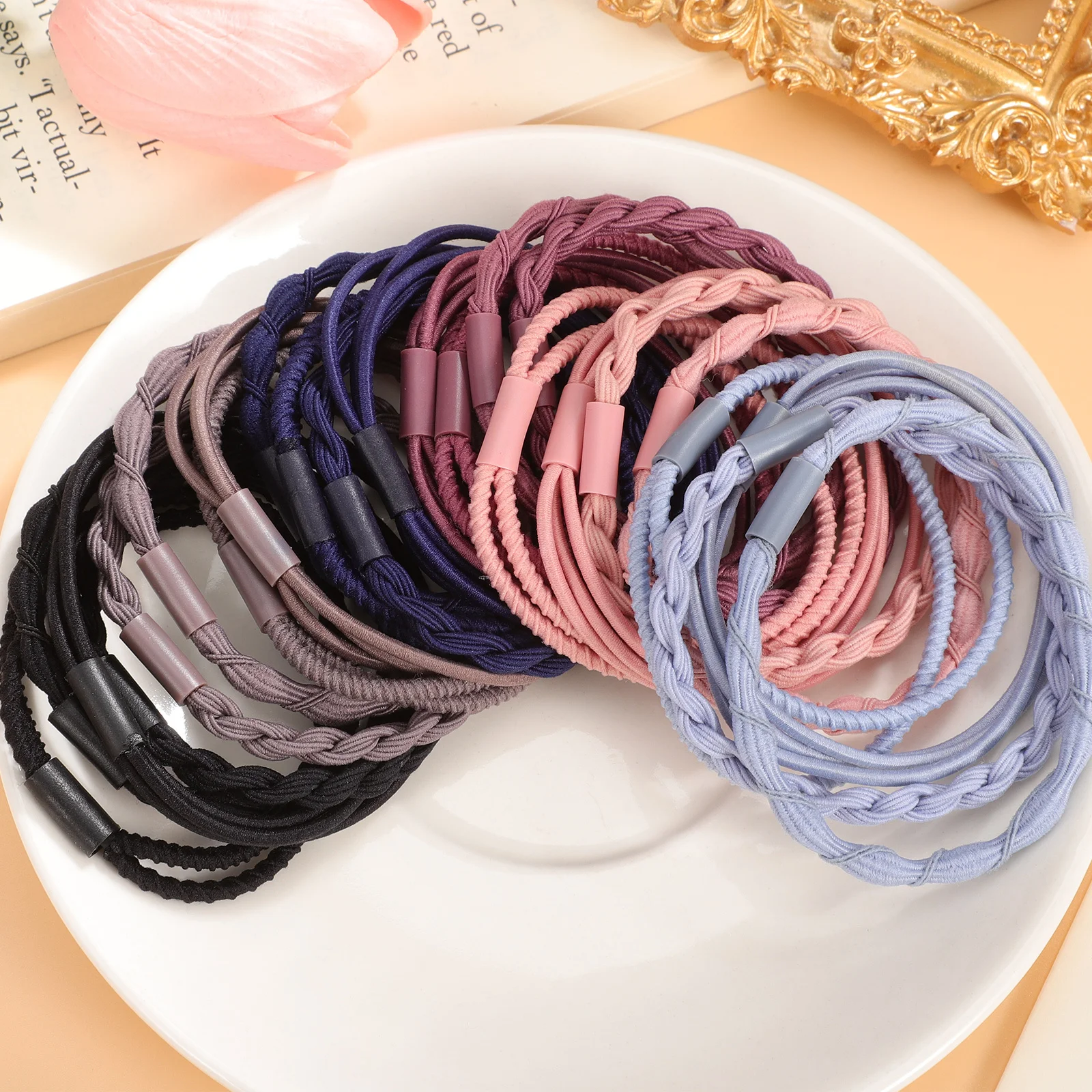 24pcs Braided Ties Thin Elastic Bands Nonslip Ponytail Holders For Women Girls Hair Styling Accessories Boho Hair Ties
24pcs Braided Ties Thin Elastic Bands Nonslip Ponytail Holders For Women Girls Hair Styling Accessories Boho Hair Ties