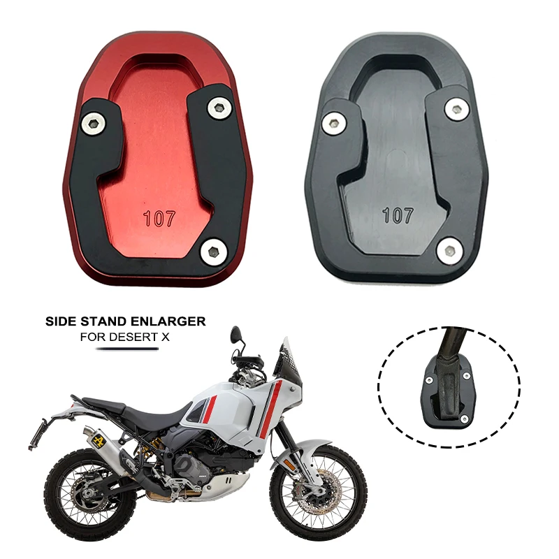 Motorcycle CNC Aluminum Foot Kickstand Side Stand Enlarge Extension Plate Fit For Ducati Desert X DesertX Desert-X 2022 2023
Motorcycle CNC Aluminum Foot Kickstand Side Stand Enlarge Extension Plate Fit For Ducati Desert X DesertX Desert-X 2022 2023 