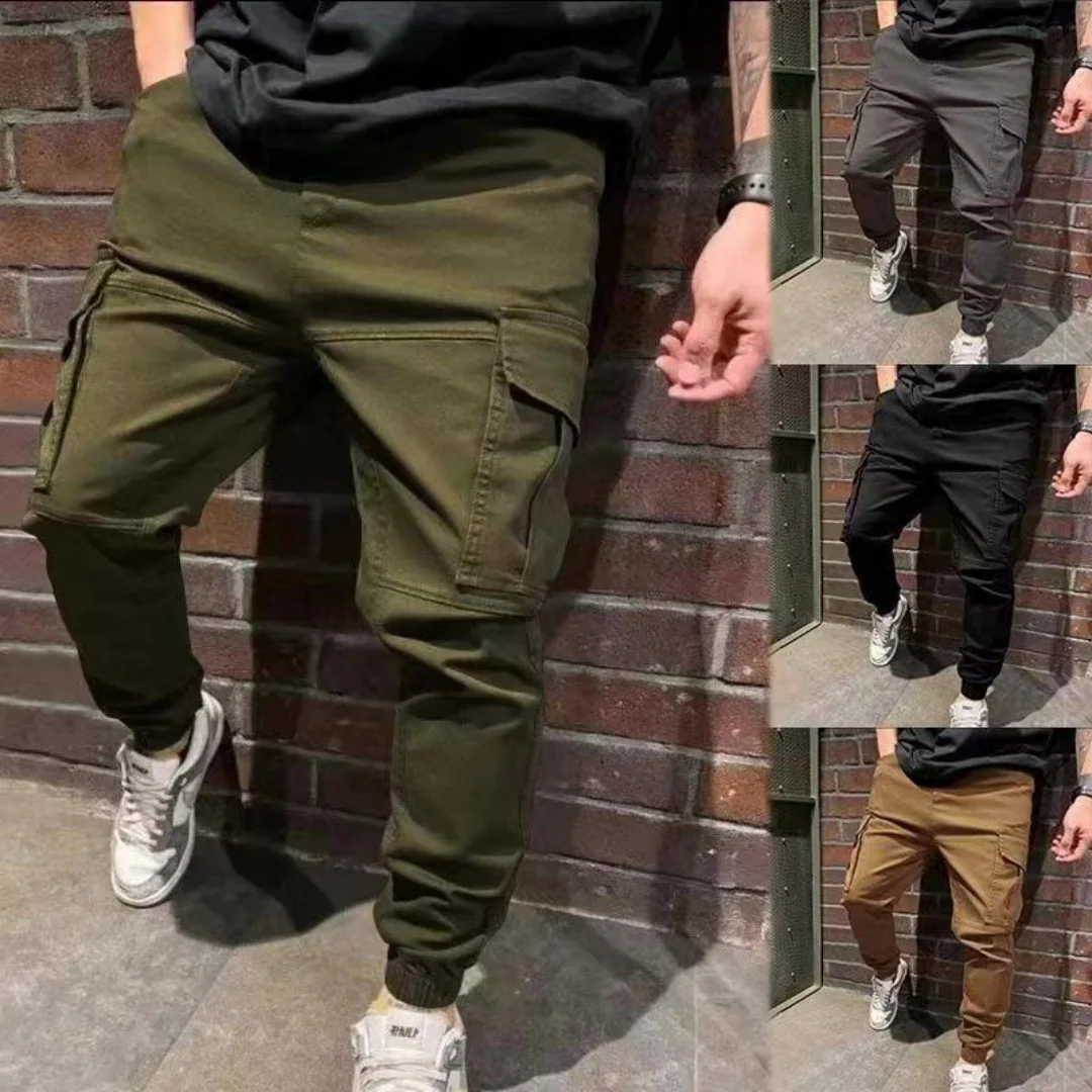 The new style of popular wear-resistant cotton overalls men's drawstring multi-pocket sports fashion solid color leisure pants
The new style of popular wear-resistant cotton overalls men's drawstring multi-pocket sports fashion solid color leisure pants