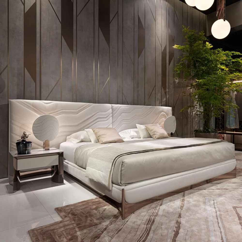 High Quality White Queen Full Soft Fabric Upholstered Bed Bedroom Furniture Italian Luxury Modern King Size Bedroom Sets
High Quality White Queen Full Soft Fabric Upholstered Bed Bedroom Furniture Italian Luxury Modern King Size Bedroom Sets