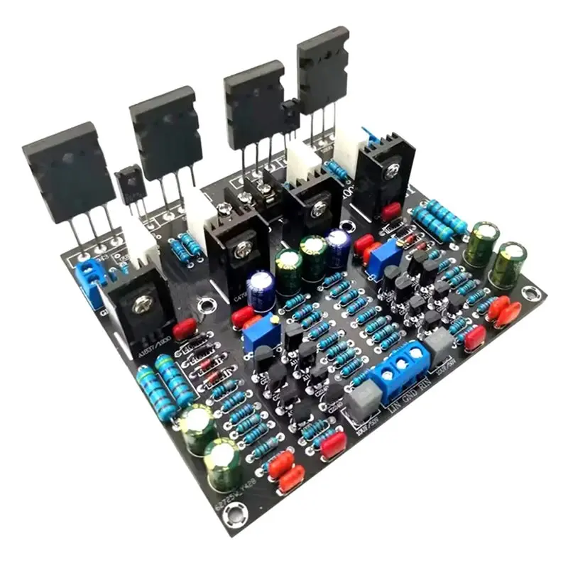 Upgraded 200W Hifi Audio Amplifier Board-2SC5200+ 2SA1943 Stereo Tube Power Configuration, 100W X2 Output
Upgraded 200W Hifi Audio Amplifier Board-2SC5200+ 2SA1943 Stereo Tube Power Configuration, 100W X2 Output