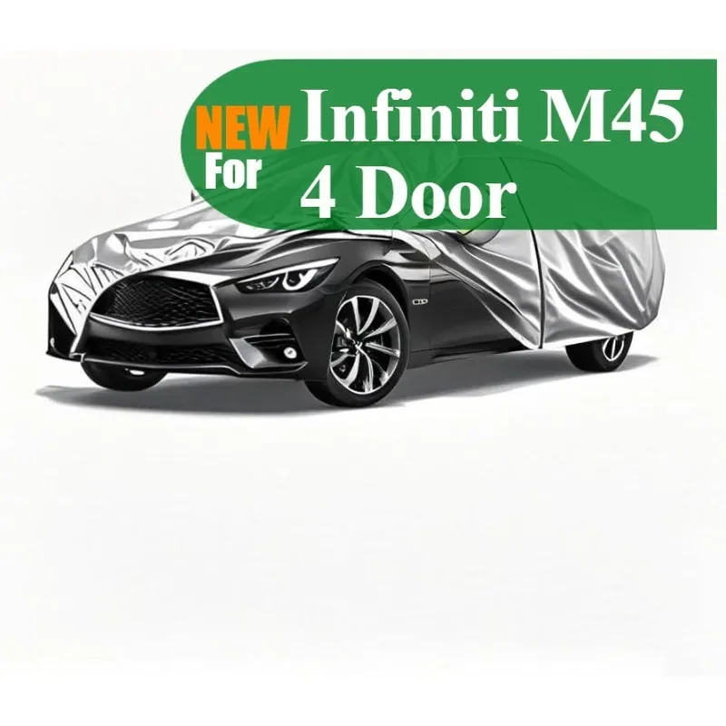 5-layer waterproof Oxford fabric Car cover for Infiniti M45 4 Door sunshine rain and snow protection with a storage Bag Silver
5-layer waterproof Oxford fabric Car cover for Infiniti M45 4 Door sunshine rain and snow protection with a storage Bag Silver