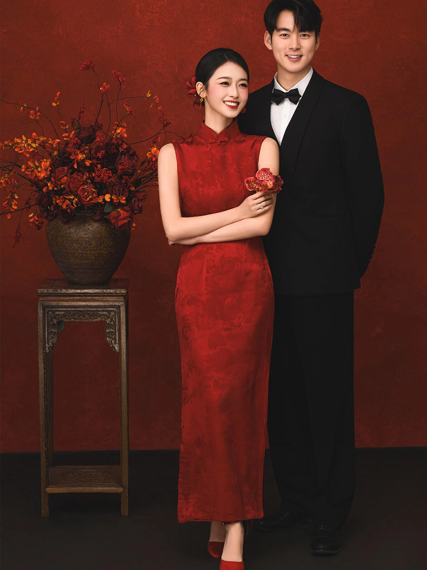 New Chinese Style Wedding Dress Vintage Reformed Bridal Gown Evening Dress for Wedding Reception And Engagement Party
New Chinese Style Wedding Dress Vintage Reformed Bridal Gown Evening Dress for Wedding Reception And Engagement Party