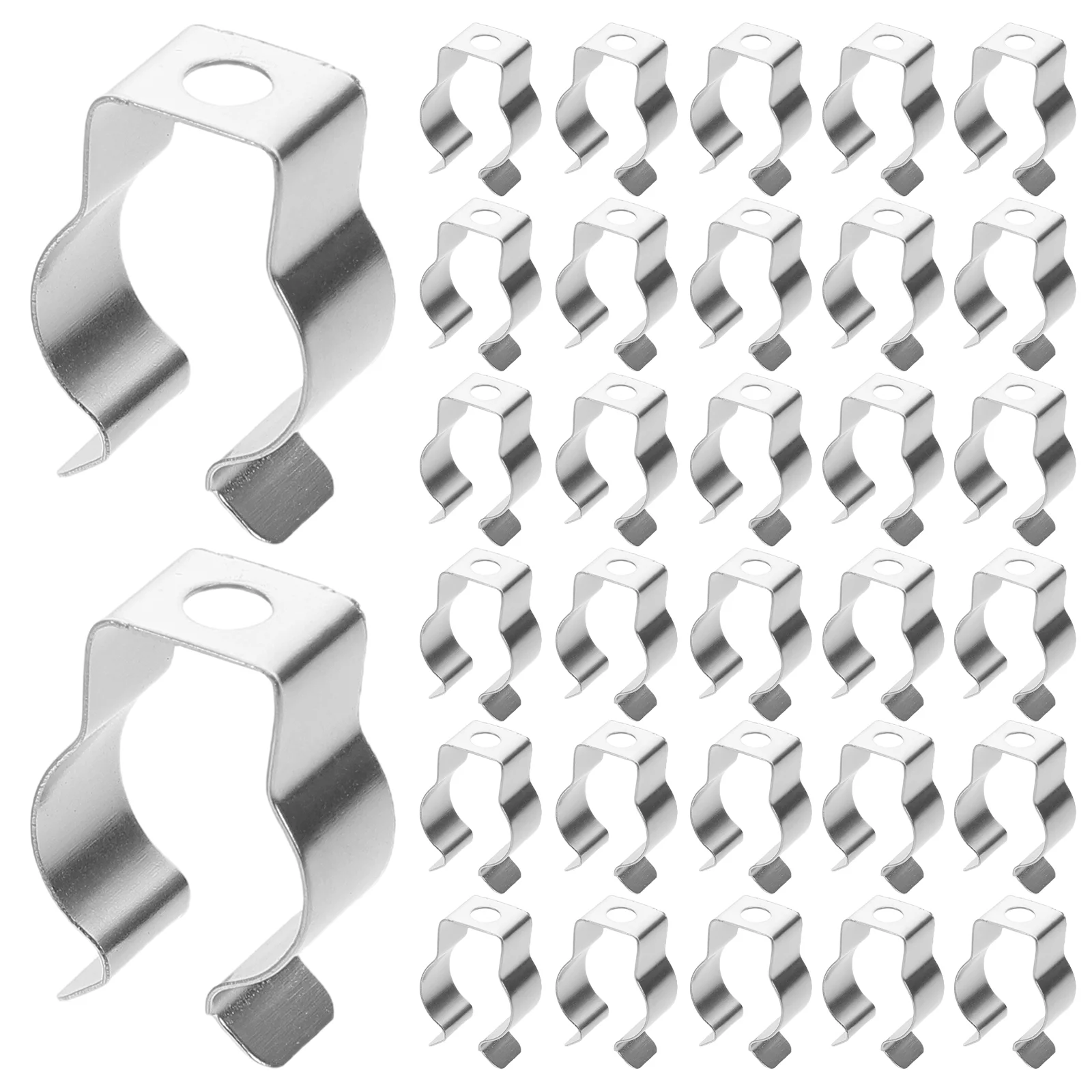100 Pcs Fluorescent Light Buckle Clamp Fixture Bulb Holder Clip LED Mounting Clips for Wall Metal
100 Pcs Fluorescent Light Buckle Clamp Fixture Bulb Holder Clip LED Mounting Clips for Wall Metal