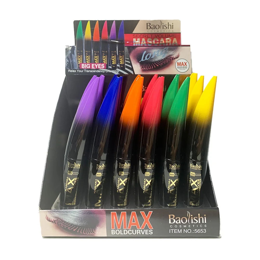 24Pcs Colorful Mascara Liquid Lash Extensions 6Colors Waterproof Long-Lasting Curling and Volumizing for a Full Fan Effect
24Pcs Colorful Mascara Liquid Lash Extensions 6Colors Waterproof Long-Lasting Curling and Volumizing for a Full Fan Effect