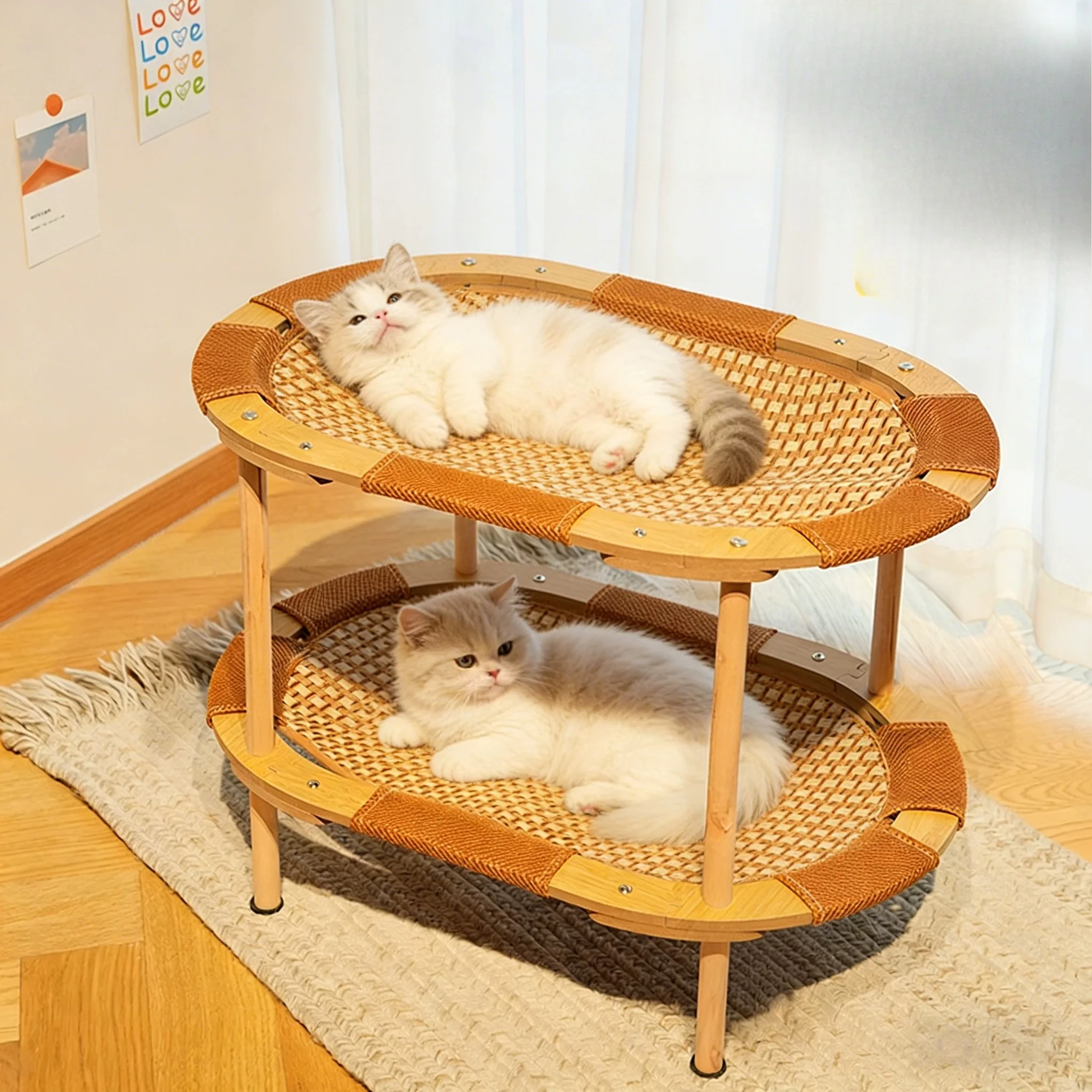 Cat mat rattan cat nest cat bed hammock universal in all seasons removable and washable camp bed hammock
Cat mat rattan cat nest cat bed hammock universal in all seasons removable and washable camp bed hammock
