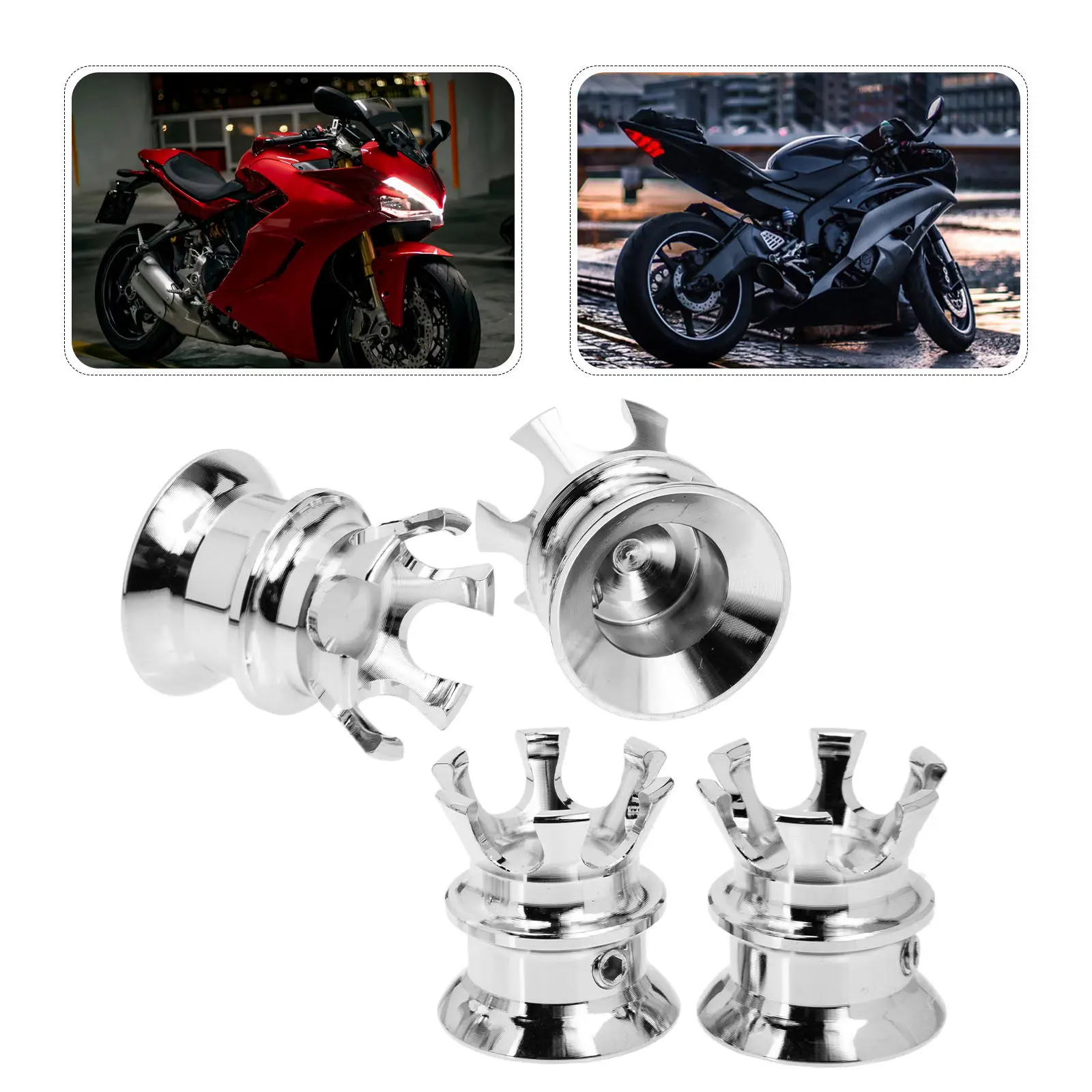 4Pcs Front Axle Nut Caps Cnc Aluminum Alloy Motorcycle Screw Caps Replacement Kit Oil Resistant Dirt Proof Motorbike Accessories
4Pcs Front Axle Nut Caps Cnc Aluminum Alloy Motorcycle Screw Caps Replacement Kit Oil Resistant Dirt Proof Motorbike Accessories