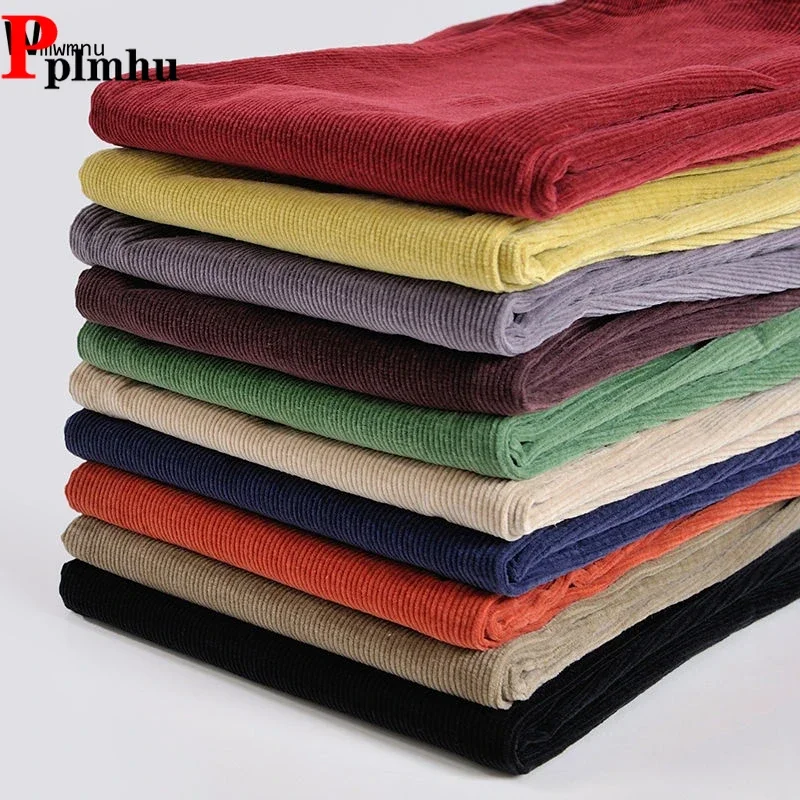 Women Plus Size Solid Classic High Waist Pantalones Office Lady Slim Corduroy Pants 2025 Spring Fall Casual Straight Trousers
Women Plus Size Solid Classic High Waist Pantalones Office Lady Slim Corduroy Pants 2025 Spring Fall Casual Straight Trousers