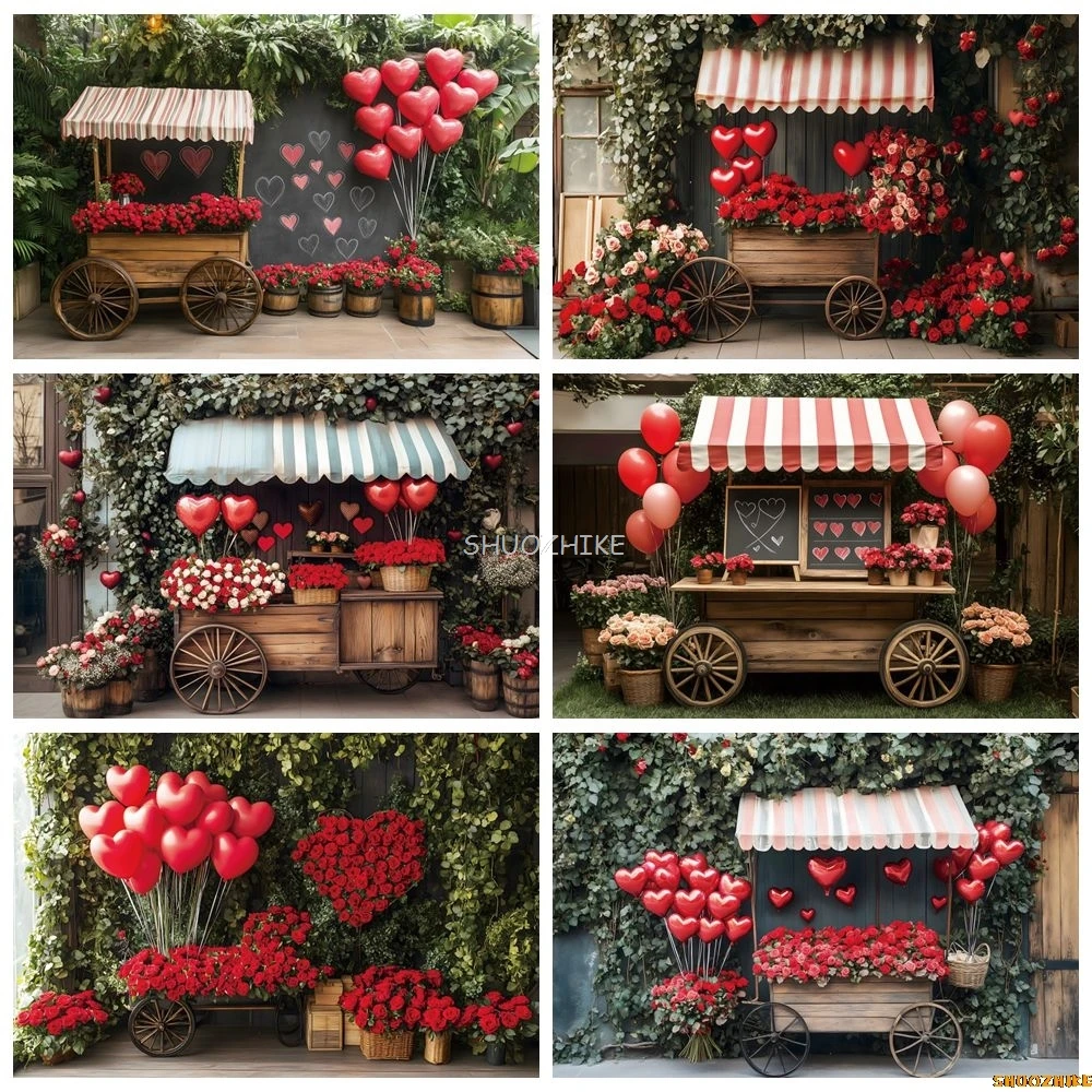 Valentines Day Rose Flowers Trolley Backdrop February 14th Party Kids Couple Portrait Photography Background Photo Studio Props
Valentines Day Rose Flowers Trolley Backdrop February 14th Party Kids Couple Portrait Photography Background Photo Studio Props
