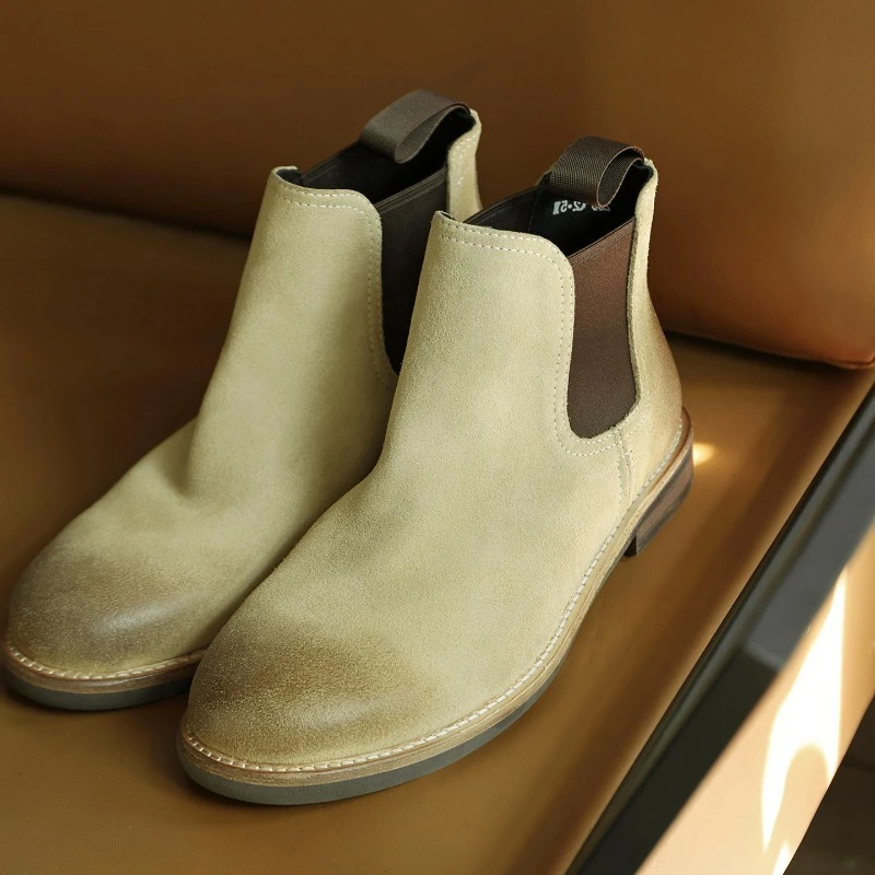 British Style Genuine Leather Casual Ankle Boots Men Shoes Handmade Breathable Comfortable Slip on Chelsea Boots Male High Top
British Style Genuine Leather Casual Ankle Boots Men Shoes Handmade Breathable Comfortable Slip on Chelsea Boots Male High Top