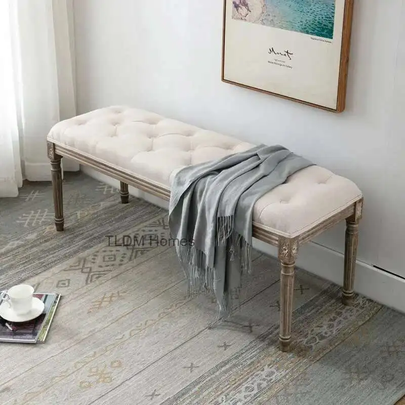 American Retro Carved Solid Wood Bench European Sofa Ottomans Living Room Furniture Fitting Room Entrance Shoe Changing Stool Z
American Retro Carved Solid Wood Bench European Sofa Ottomans Living Room Furniture Fitting Room Entrance Shoe Changing Stool Z