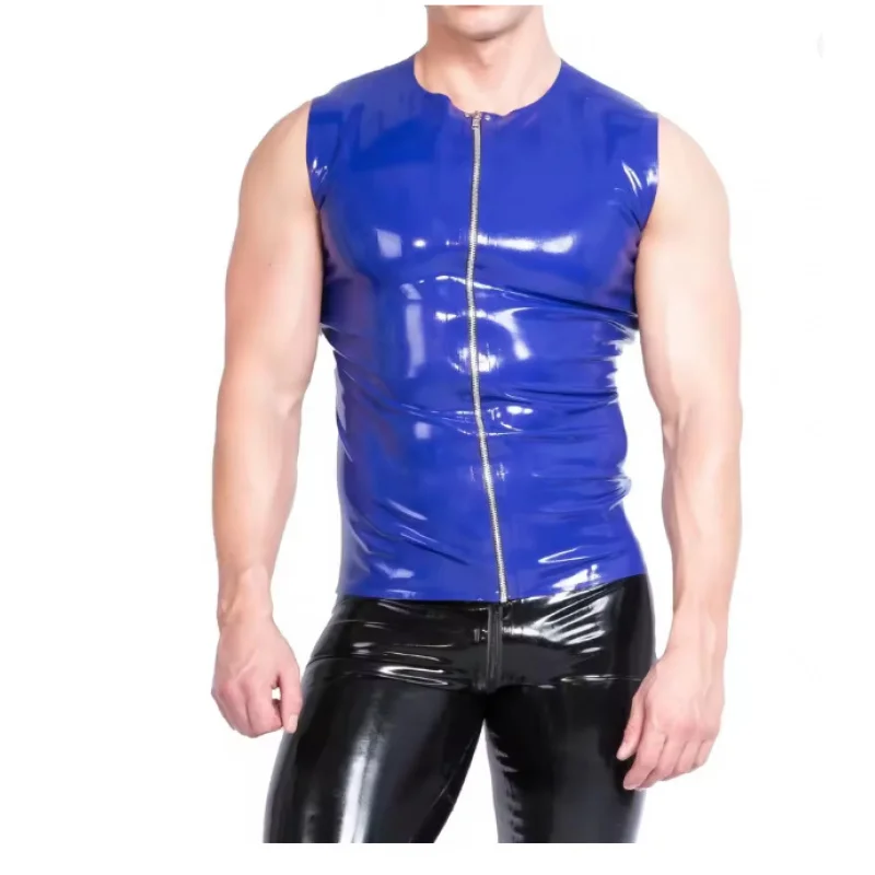 Male Front Zip Sleeveless Latex T-Shirt
Male Front Zip Sleeveless Latex T-Shirt