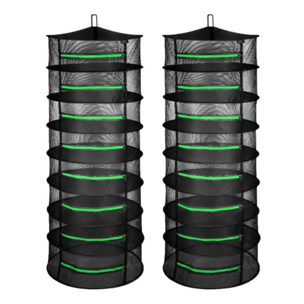 Herb Drying Rack 2Pack 8Layer 2ft Foldable Hanging Mesh Net Dryer with Zippers, Heavy Duty Ring, Free Storage Bag and Hook, for
Herb Drying Rack 2Pack 8Layer 2ft Foldable Hanging Mesh Net Dryer with Zippers, Heavy Duty Ring, Free Storage Bag and Hook, for