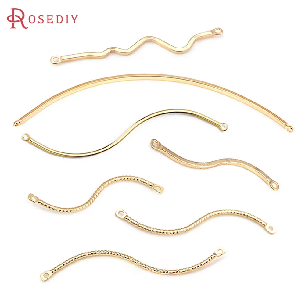 18K Gold Color 2 Holes S Shape Rod Earrings Connect Charms Women's Earrings High Quality Accessories Rosediy official-website
18K Gold Color 2 Holes S Shape Rod Earrings Connect Charms Women's Earrings High Quality Accessories Rosediy official-website