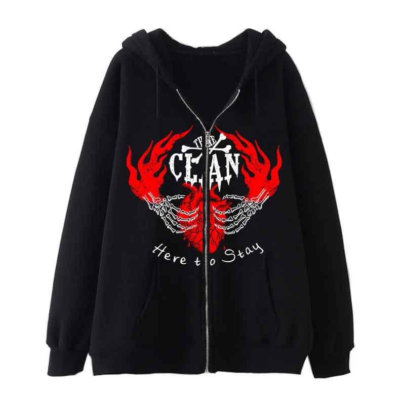 2024 Unisex Sportswear Hooded Sweatshirt Punk Print Men's And Women's Retro Street Wear Hooded Sweatshirt Y2k Harajuku Zipper
2024 Unisex Sportswear Hooded Sweatshirt Punk Print Men's And Women's Retro Street Wear Hooded Sweatshirt Y2k Harajuku Zipper