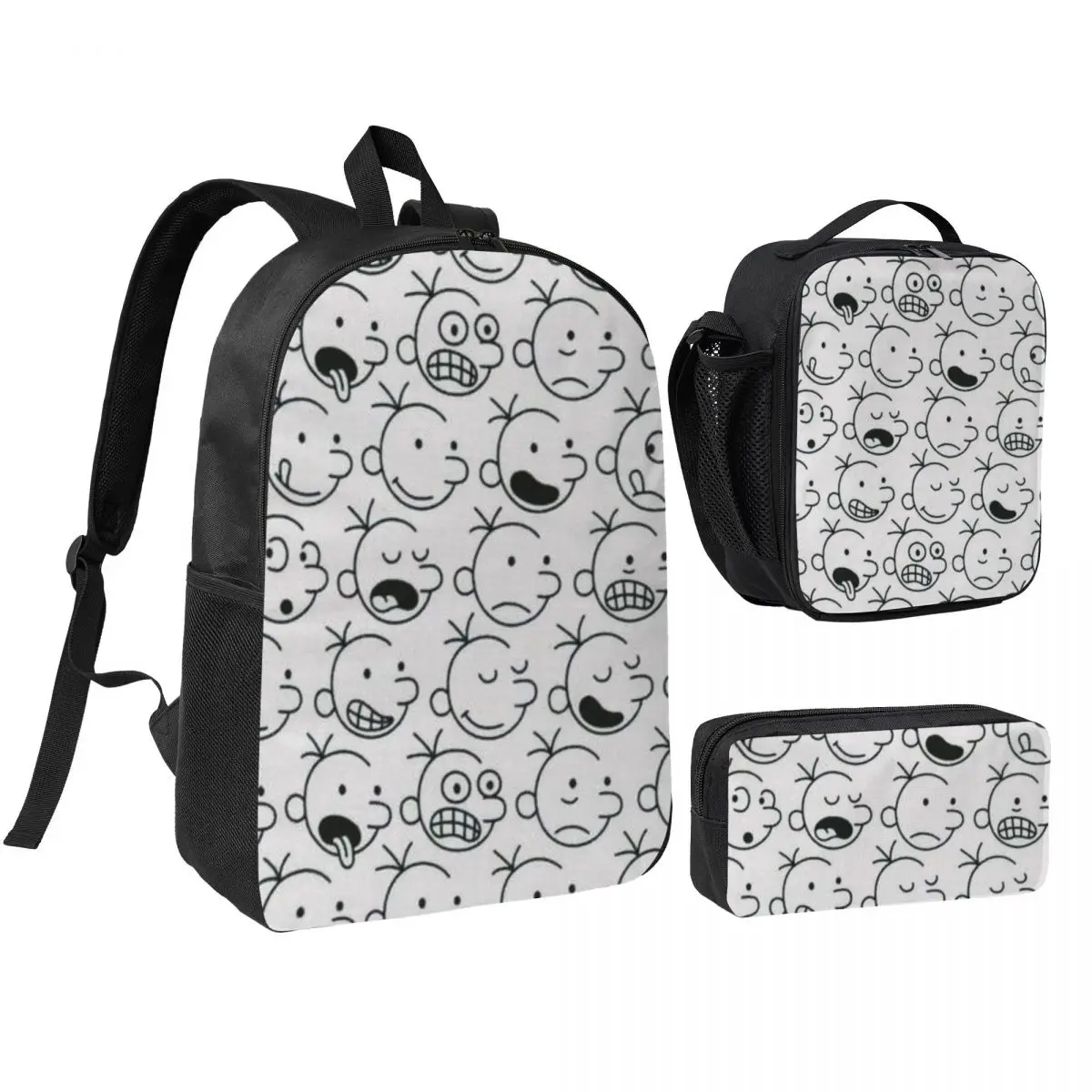 3Pcs Diary Of A Wimpy Theme School bags Set for Boy Girl Pencil Boxes Backpack Sets with Lunch Box For School Students Daypack
3Pcs Diary Of A Wimpy Theme School bags Set for Boy Girl Pencil Boxes Backpack Sets with Lunch Box For School Students Daypack