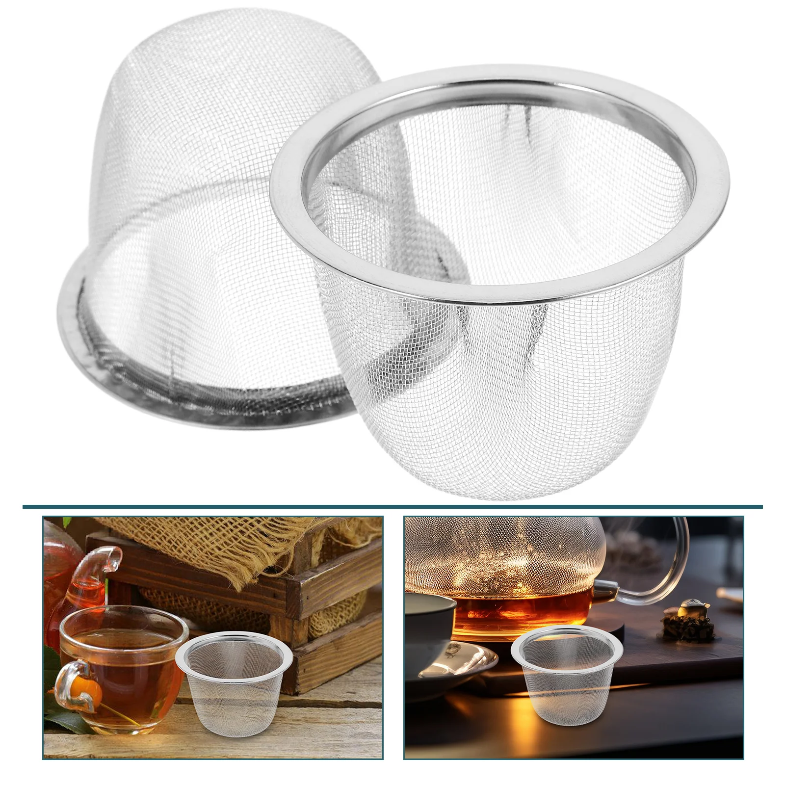 2 PCS Teapot Strainer Strainers Stainless Steel Infuser Metal Can Cup Replacement Filter Fine Mesh Travel
2 PCS Teapot Strainer Strainers Stainless Steel Infuser Metal Can Cup Replacement Filter Fine Mesh Travel
