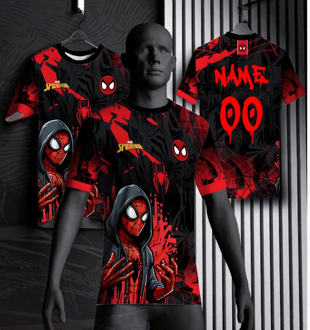 Marvel DIY Jerseys Anime Enthusiasts Cool Slim Fit T-Shirt Summer Outdoor Sports Letter Printed Men's Short Sleeved Shirt
Marvel DIY Jerseys Anime Enthusiasts Cool Slim Fit T-Shirt Summer Outdoor Sports Letter Printed Men's Short Sleeved Shirt