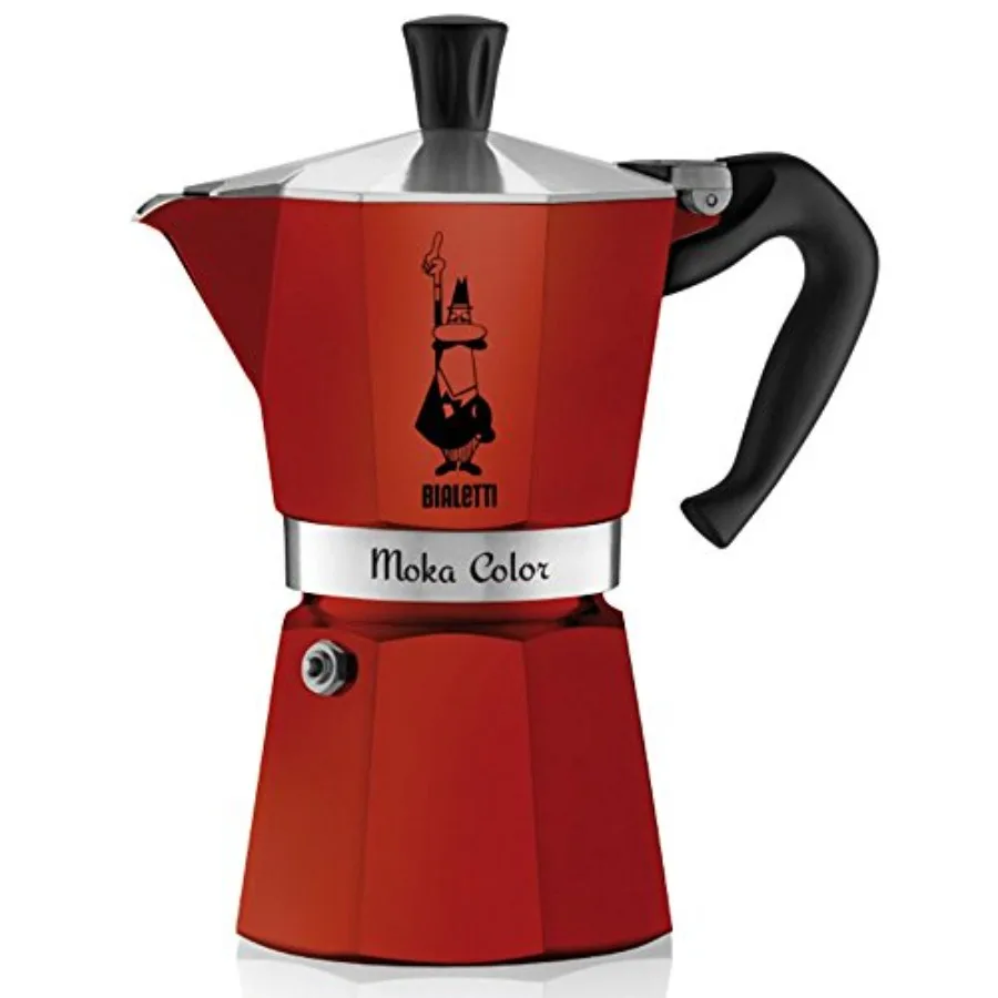 Moka Color Espresso Coffee Maker 6 Cups Bordeaux
Moka Color Espresso Coffee Maker 6 Cups Bordeaux