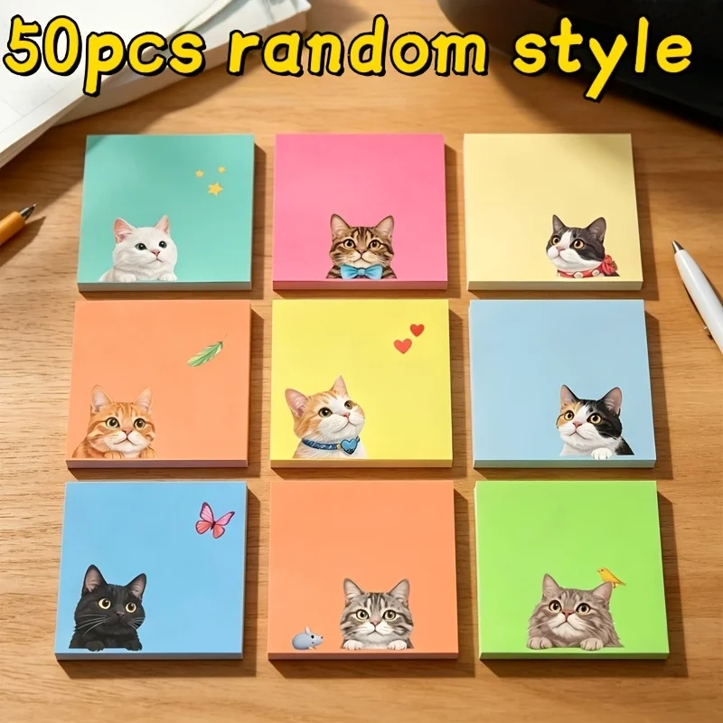 50pcs Cat Sticky Notes Ins Style Soft And Cute High Aesthetic Suitable for Decorating Student Notebooks Leaving Office Notes
50pcs Cat Sticky Notes Ins Style Soft And Cute High Aesthetic Suitable for Decorating Student Notebooks Leaving Office Notes