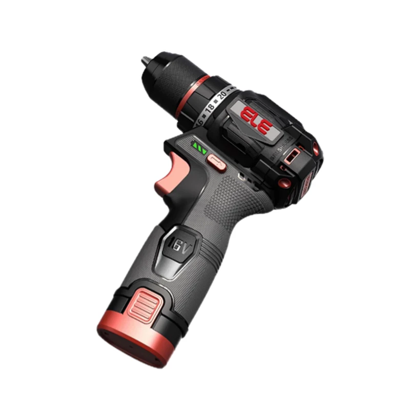 ELE Power 16V 60N.m Cordless Drill Industrial Electric Portable Brushless Drill
ELE Power 16V 60N.m Cordless Drill Industrial Electric Portable Brushless Drill