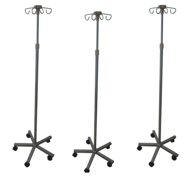 Medical 4 Hooks Adjustable Convenient New Iv Drip Pole Infusion Stand for Hospital Bed
Medical 4 Hooks Adjustable Convenient New Iv Drip Pole Infusion Stand for Hospital Bed