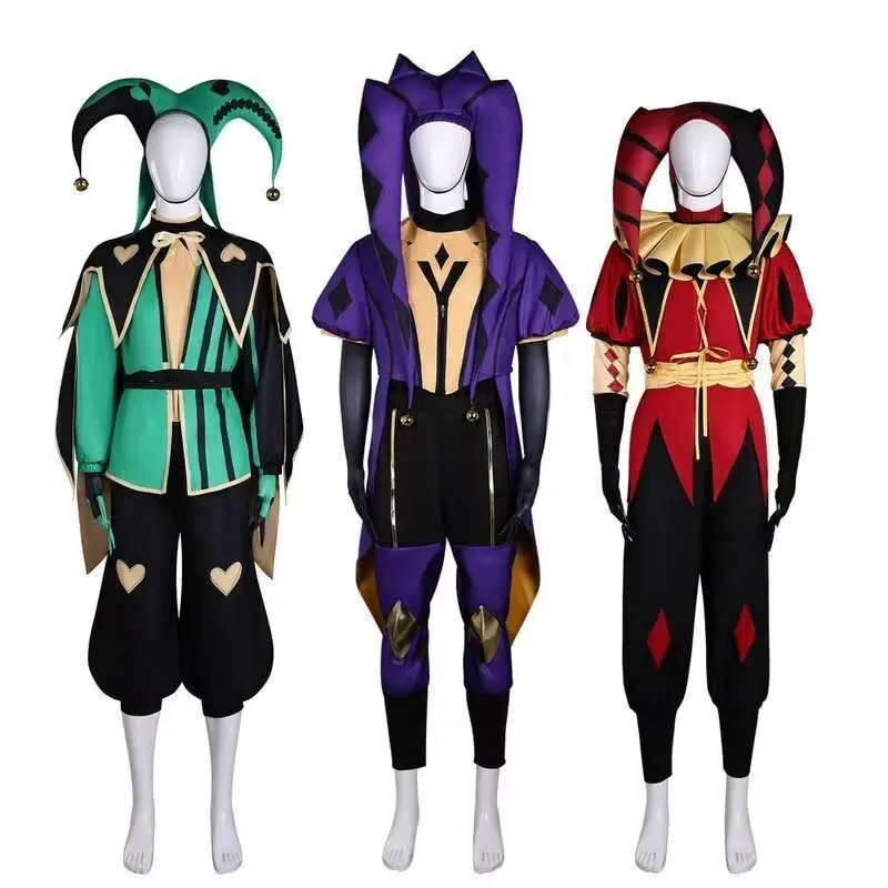 Pierrot Harlequin Jester Cosplay Costume Game The Freak Circus Clown Cosplay Hat Adult Halloween Carnival Party Outfit Suit
Pierrot Harlequin Jester Cosplay Costume Game The Freak Circus Clown Cosplay Hat Adult Halloween Carnival Party Outfit Suit