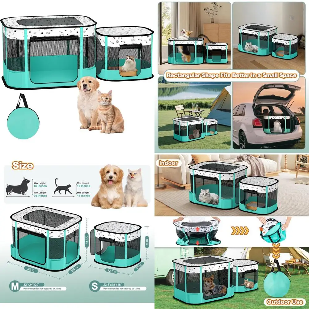 Складной манеж для кошек и щенков с 8 стержнями, складной корпус для дома и улицы, 32x24x22 дюймов
Складной манеж для кошек и щенков с 8 стержнями, складной корпус для дома и улицы, 32x24x22 дюймов