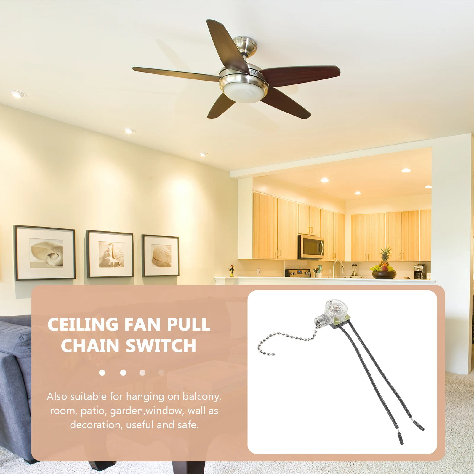 2pcs Pull Switch Chain 10cm Translucent Control for Ceiling Decor Easy Install Safe Use Long Wire Hanging
2pcs Pull Switch Chain 10cm Translucent Control for Ceiling Decor Easy Install Safe Use Long Wire Hanging
