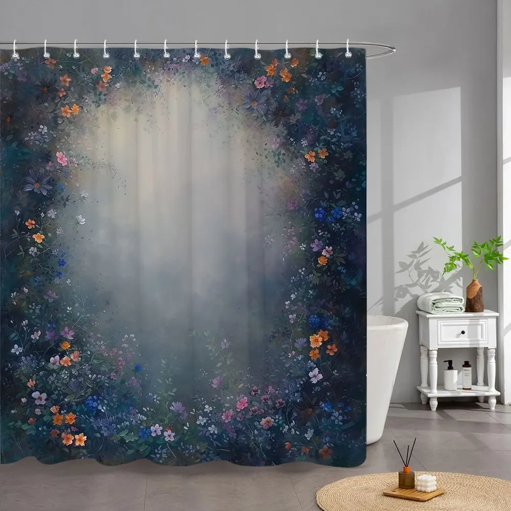 1 шт., занавеска для душа Serene с цветочной каймой — оранжевый, розовый, фиолетовый, синий, темный текстурированный фон, 70 шт. 86 х 70. 86 дюймов, стиральная машина
1 шт., занавеска для душа Serene с цветочной каймой — оранжевый, розовый, фиолетовый, синий, темный текстурированный фон, 70 шт. 86 х 70. 86 дюймов, стиральная машина