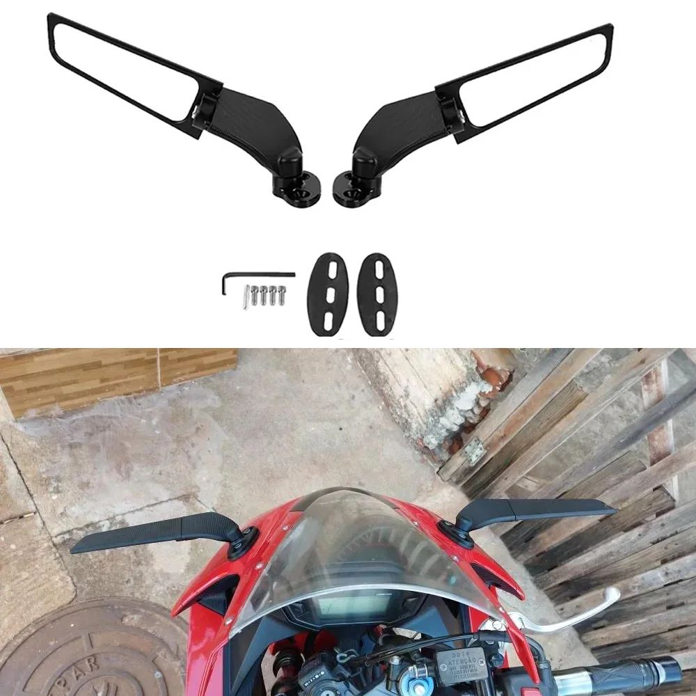 Motorcycle Mirrors Modified Wind Wing Adjustable Rotating Rearview Mirror For Ducati 899 1199 1299 959 Panigale 1198 1098 848
Motorcycle Mirrors Modified Wind Wing Adjustable Rotating Rearview Mirror For Ducati 899 1199 1299 959 Panigale 1198 1098 848