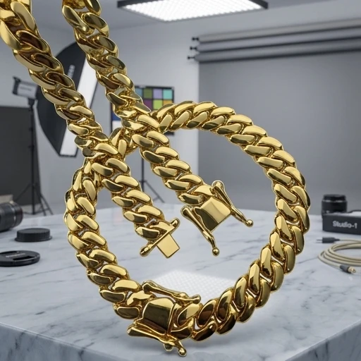 14K Gold Plated Hiphop Cuban Chain Men Necklace 10mm 12mm Miami Cuban Link Plain Copper Alloy
14K Gold Plated Hiphop Cuban Chain Men Necklace 10mm 12mm Miami Cuban Link Plain Copper Alloy