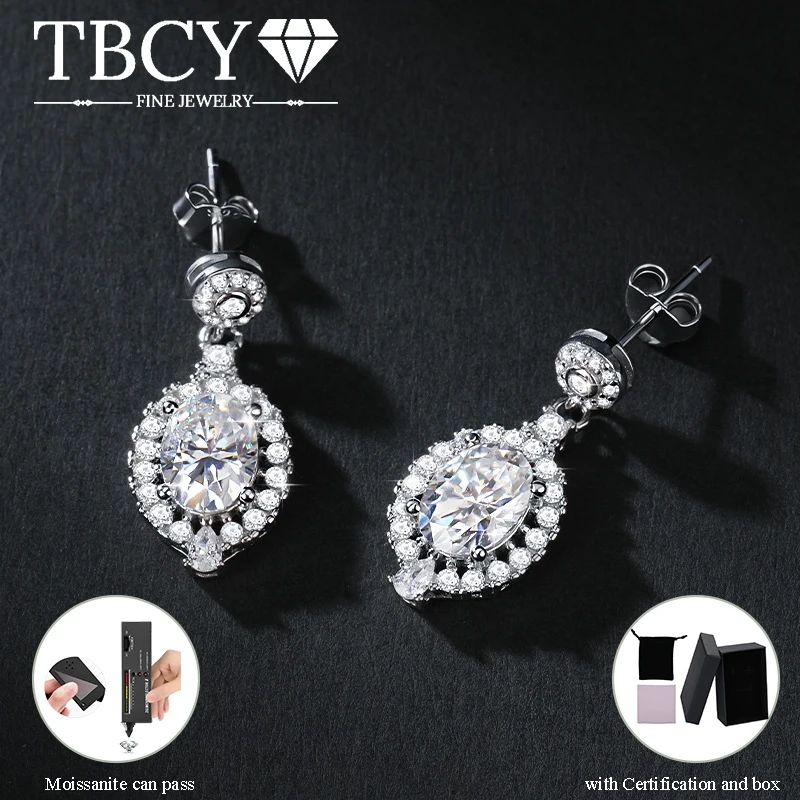 TBCYD Элегантные овальные серьги-капли с муассанитом 1,5 карата для женщин, стерлинговое серебро 925 пробы, каплевидный дизайн, покрытие золотом 18 карат, роскошные ювелирные изделия
TBCYD Элегантные овальные серьги-капли с муассанитом 1,5 карата для женщин, стерлинговое серебро 925 пробы, каплевидный дизайн, покрытие золотом 18 карат, роскошные ювелирные изделия