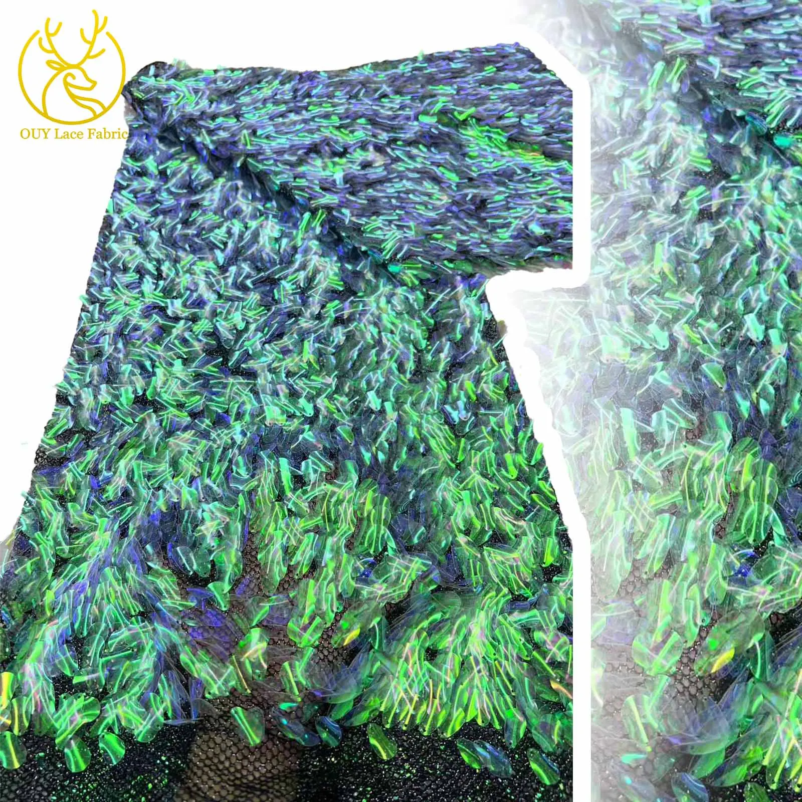 Colorful Sequin French High-End Luxurious Elegant Dress Handmade Large Sequin Lace Fabric Nigerian Mesh Elastic Fabric Material
Colorful Sequin French High-End Luxurious Elegant Dress Handmade Large Sequin Lace Fabric Nigerian Mesh Elastic Fabric Material