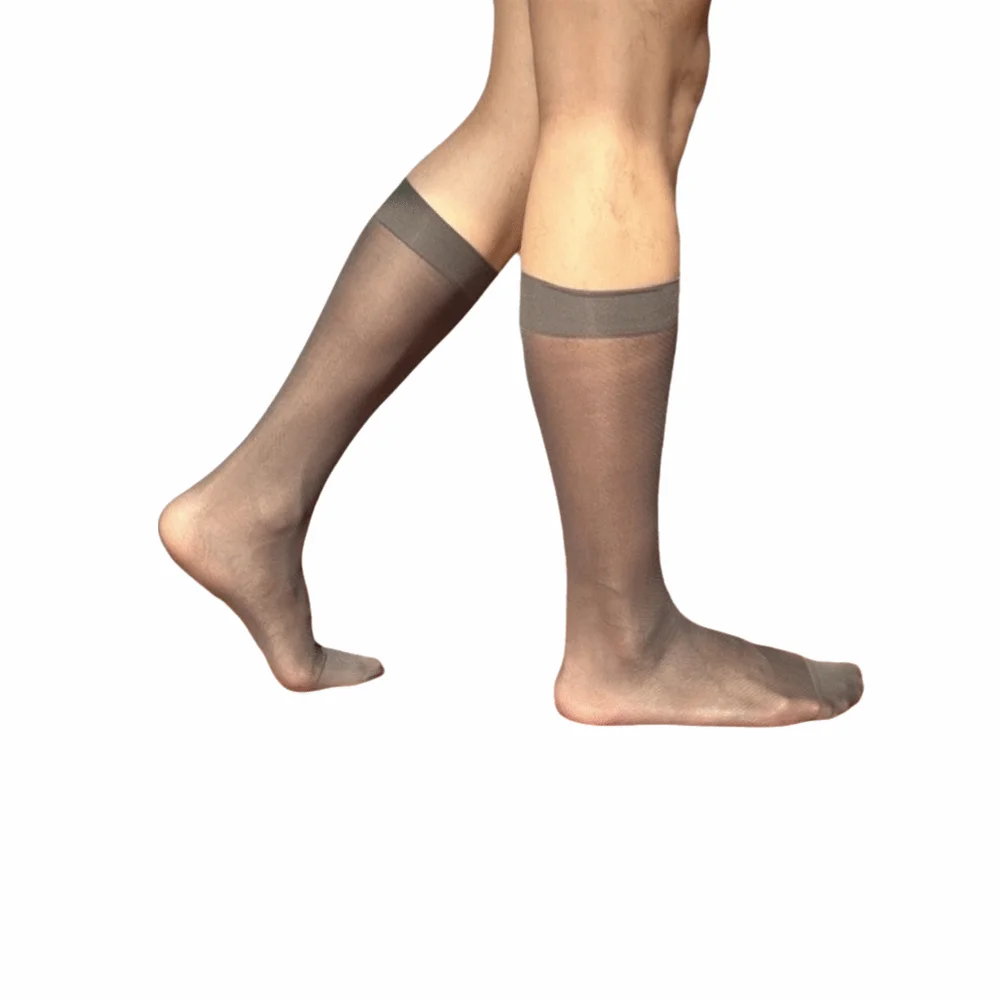 Stripe Grid Dress High Tube Socks Below Knee Transparent Mid-calf Ice Silk Socks Nylon Breathable Ultra-Thin Socks Business Wear
Stripe Grid Dress High Tube Socks Below Knee Transparent Mid-calf Ice Silk Socks Nylon Breathable Ultra-Thin Socks Business Wear