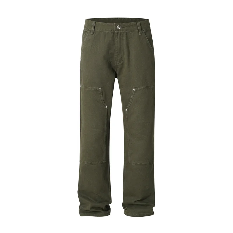 2025SS Retro Logging Pants Men Women High Street Loose Straight Casual Work Pants
2025SS Retro Logging Pants Men Women High Street Loose Straight Casual Work Pants