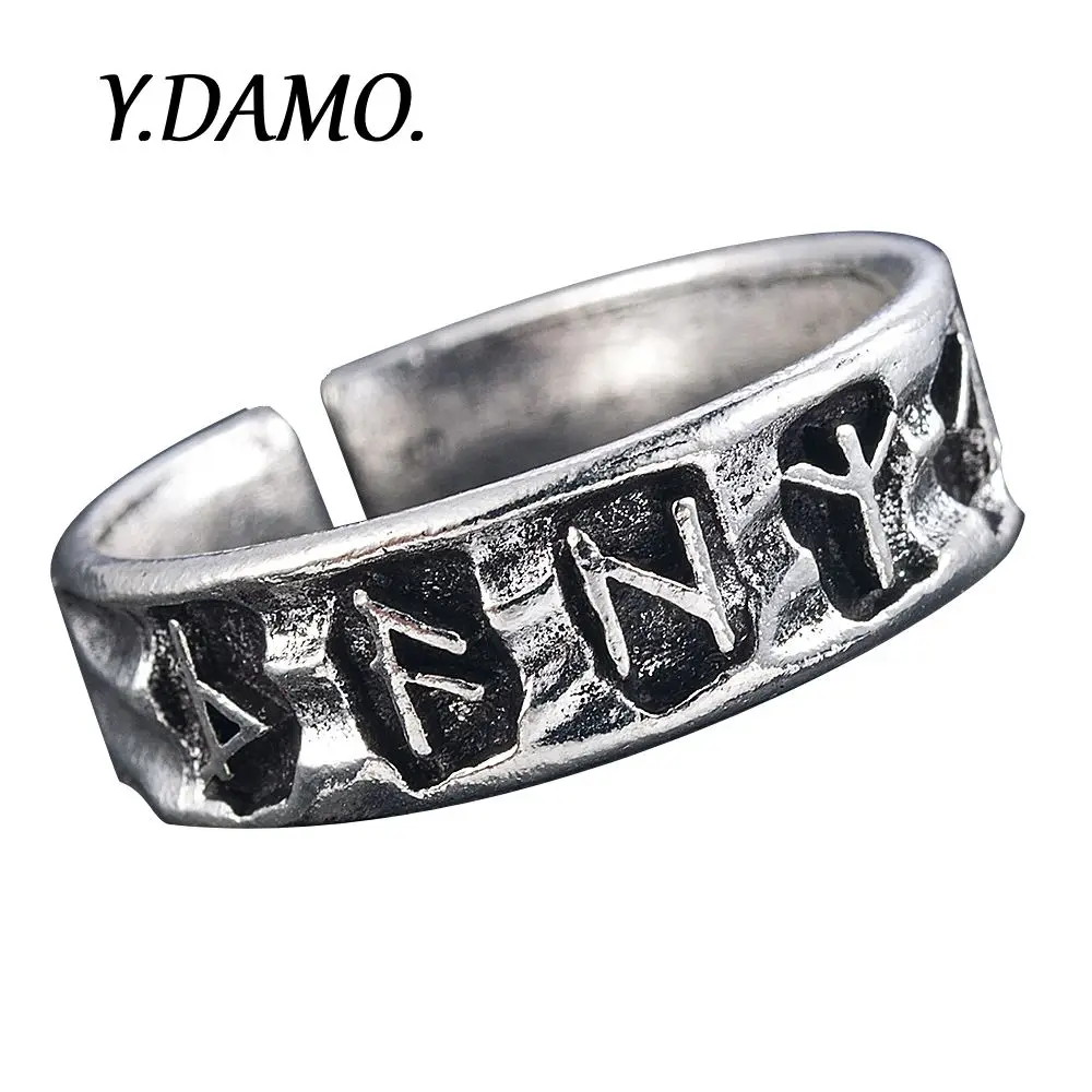 DAMO Viking Rune Symbol Rings for Women Men Metal Geometric Symbol Opening Adjustable Accessories Couple Punk Hip Hop Gift
DAMO Viking Rune Symbol Rings for Women Men Metal Geometric Symbol Opening Adjustable Accessories Couple Punk Hip Hop Gift