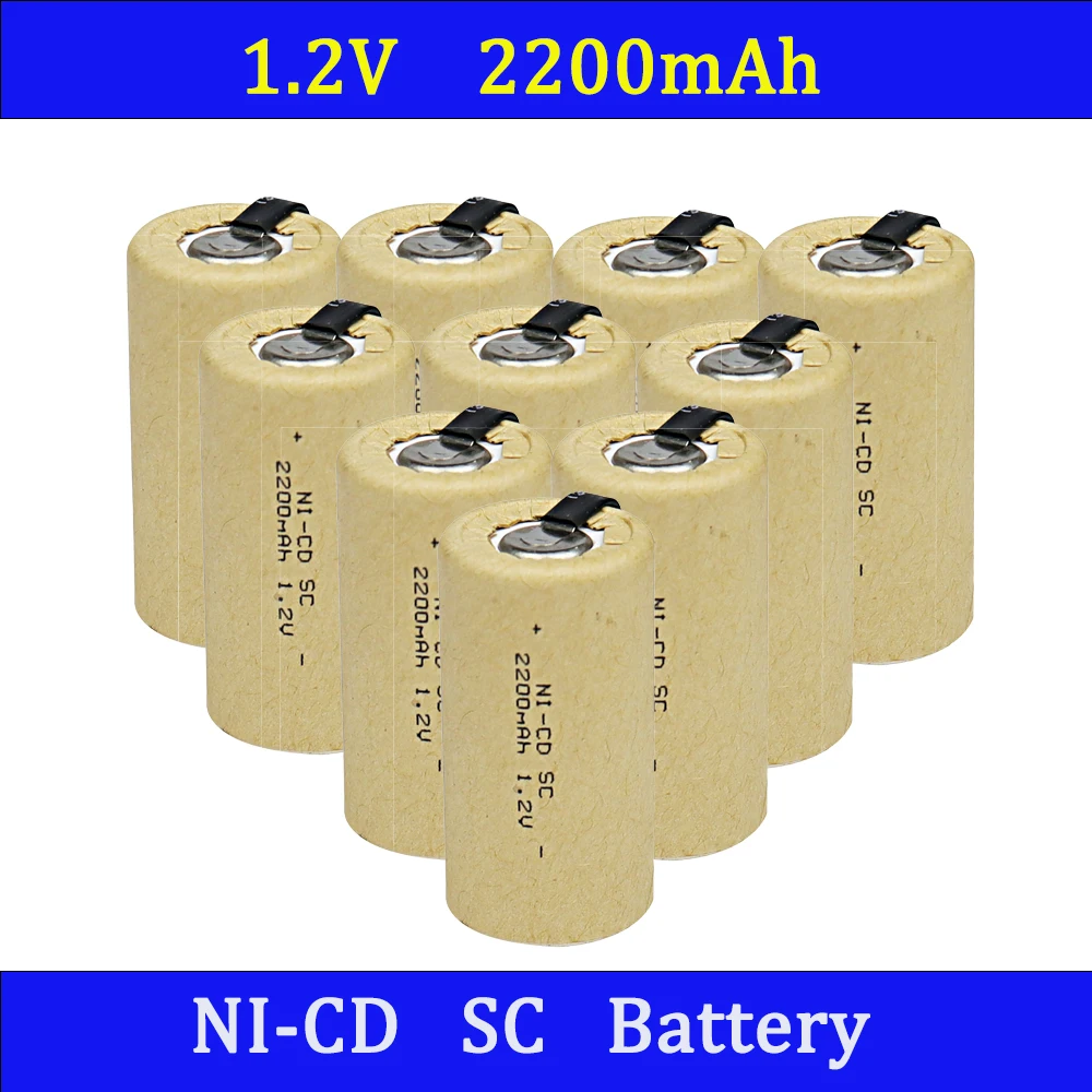 Premium 1.2V Ni-CD SC 3000mAh Rechargeable Battery, Sub C Cell Suitable for Electric Tools Toys Replacement
Premium 1.2V Ni-CD SC 3000mAh Rechargeable Battery, Sub C Cell Suitable for Electric Tools Toys Replacement