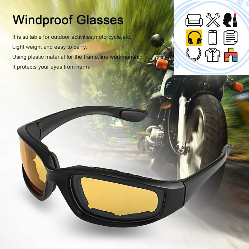 Motorcycle Wind Sand Riding Glasses Anti-Glare Motorcycle Glasses Night Driving Lens Glasses Outdoor Sunglasses
Motorcycle Wind Sand Riding Glasses Anti-Glare Motorcycle Glasses Night Driving Lens Glasses Outdoor Sunglasses