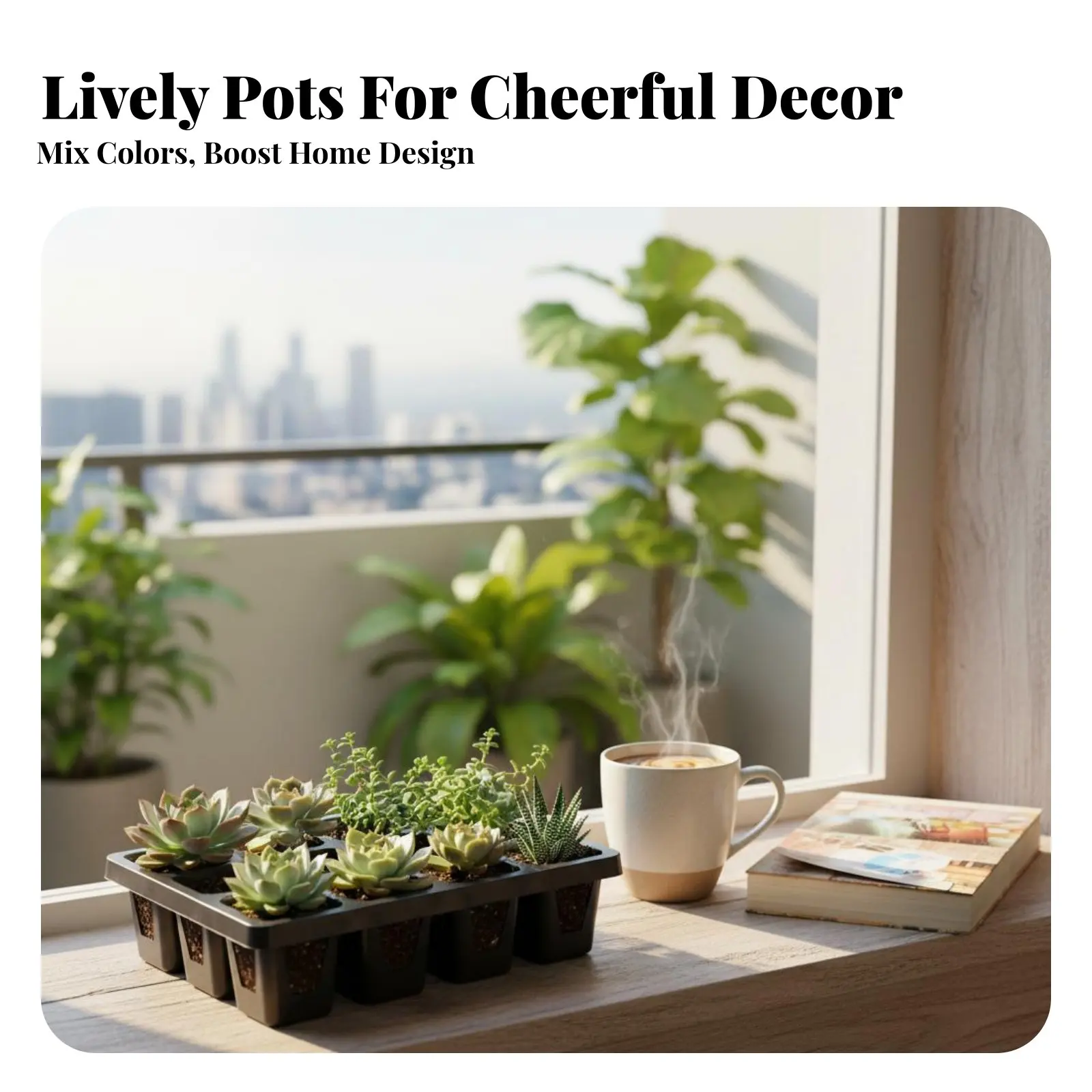 12-Compartment Cactus Pot Holder Water-Storing Cactus Planter Rack Plastic Multi-Pot Carrier Long-Lasting Gardening Supply
12-Compartment Cactus Pot Holder Water-Storing Cactus Planter Rack Plastic Multi-Pot Carrier Long-Lasting Gardening Supply