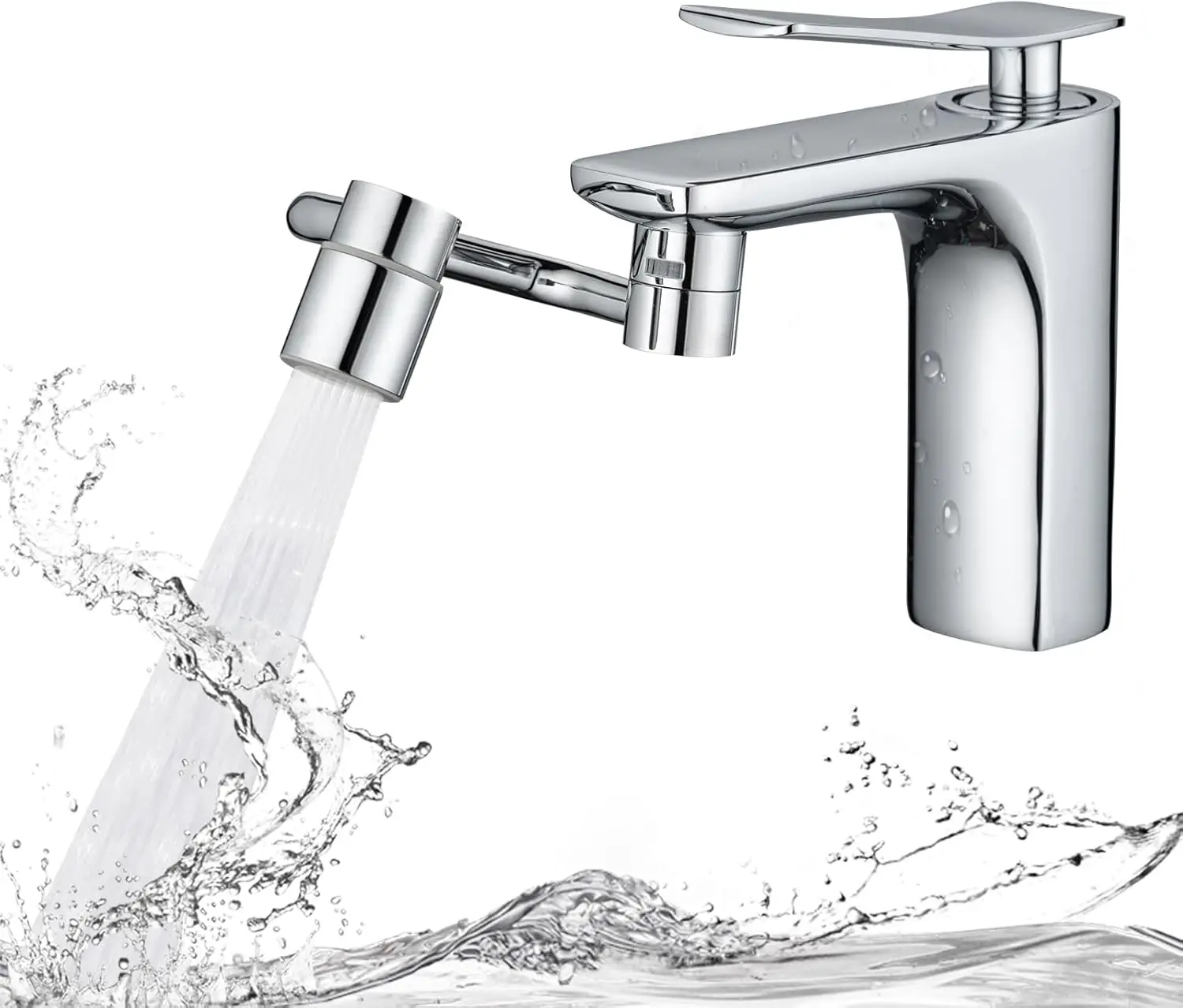 1080° Rotating Faucet Extender for Bathroom Sink, Brass Swivel Aerator with Adjustable Arm, Fits G1/2, 15/16", 55/64"
1080° Rotating Faucet Extender for Bathroom Sink, Brass Swivel Aerator with Adjustable Arm, Fits G1/2, 15/16", 55/64"