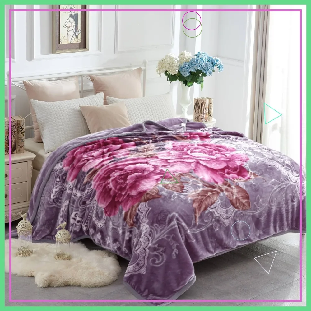 Двустороннее одеяло из искусственного меха норки размером 83x91 дюймов (King Size), мягкое, теплое, плюшевое, с узором A&B, дизайн «Светло-фиолетовый пион»
Двустороннее одеяло из искусственного меха норки размером 83x91 дюймов (King Size), мягкое, теплое, плюшевое, с узором A&B, дизайн «Светло-фиолетовый пион»