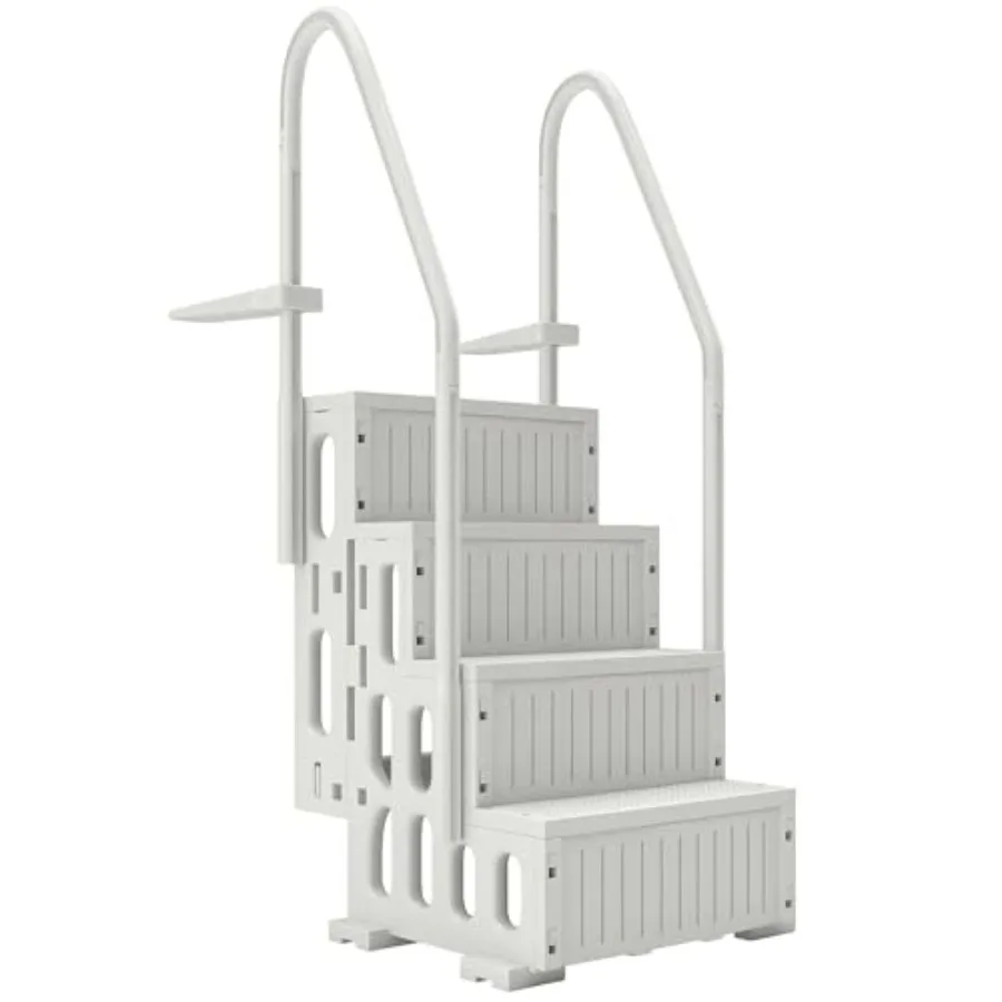 4-Step Swimming Pool Ladder HDPE with Dual Handrails and Non-Slip Steps for Above Ground Pools Entry/Exit Ladder Fits 46.1 - 57
4-Step Swimming Pool Ladder HDPE with Dual Handrails and Non-Slip Steps for Above Ground Pools Entry/Exit Ladder Fits 46.1 - 57