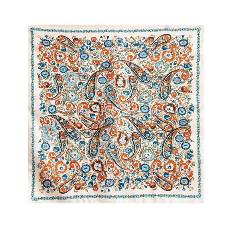 Women Silk Feel Paisley Floral Square Scarf 53x53cm Retro Neck Head Hair Band Bag Scarf for Ladies Fashion Accessories
Women Silk Feel Paisley Floral Square Scarf 53x53cm Retro Neck Head Hair Band Bag Scarf for Ladies Fashion Accessories
