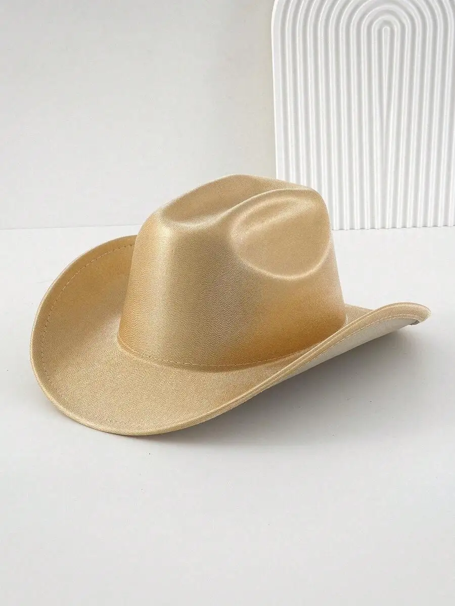 Unisex Wide Brim Sparkly Cowboy Hat For Adults Solid Color Festival Party Western Costume
Unisex Wide Brim Sparkly Cowboy Hat For Adults Solid Color Festival Party Western Costume