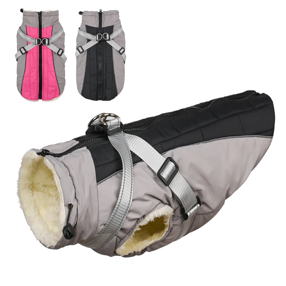 Зимняя куртка для собак с ремнями, водонепроницаемое уличное пальто для домашних животных для маленьких и больших собак, светоотражающая утолщенная теплая искусственная куртка
Зимняя куртка для собак с ремнями, водонепроницаемое уличное пальто для домашних животных для маленьких и больших собак, светоотражающая утолщенная теплая искусственная куртка