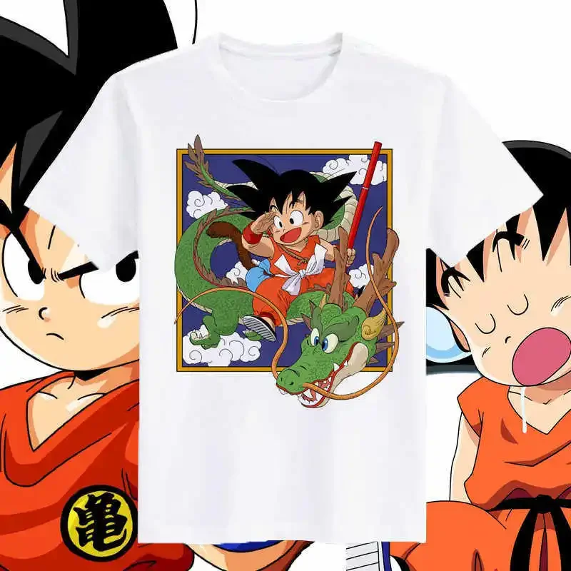 Summer Dragon Ball Kid Goku Shenron Men's T-Shirt Oversized Breathable Casual Short Sleeve Tee 100% Cotton Riding Dragon
Summer Dragon Ball Kid Goku Shenron Men's T-Shirt Oversized Breathable Casual Short Sleeve Tee 100% Cotton Riding Dragon